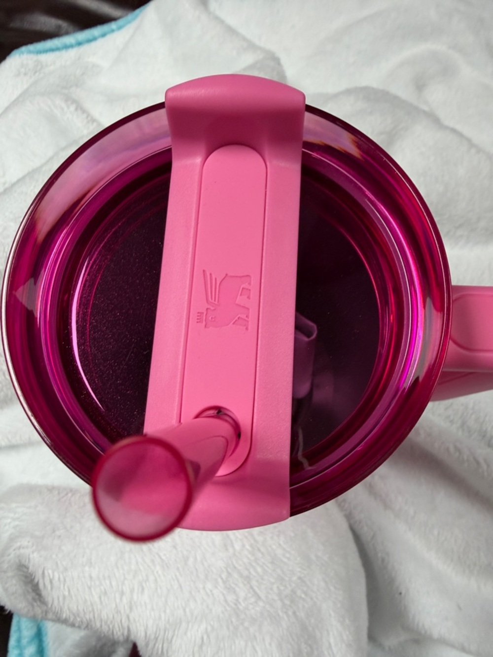 Wicked “Glenda” Stanley Hot Pink Tumbler with sparkles & Gold Accents - Picture 7 of 13